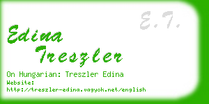 edina treszler business card